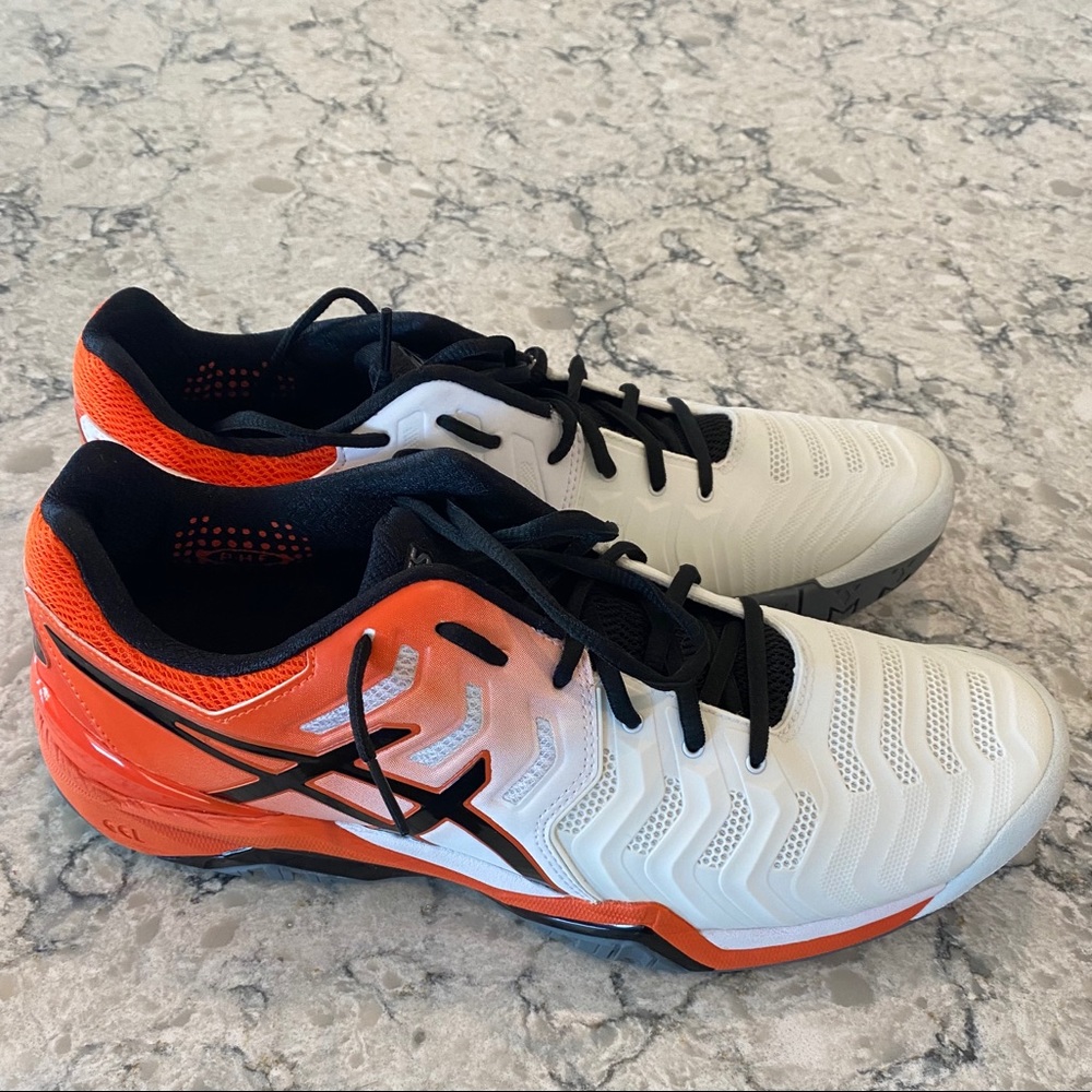 Mens ASICS Gel Revolution 7 Court Shoes, size 12